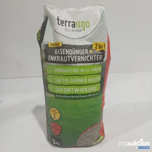 Auktion Terrauno Premium Rasendünger + Unkrautvernichter 2in 1 5kg