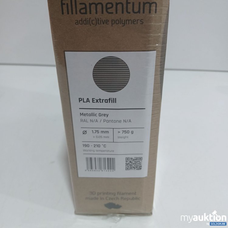 Artikel Nr. 813544: Fillamentum PLA Extrafill Metallic Grey 1.75mm 750g 