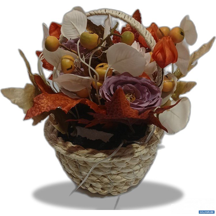 Artikel Nr. 955545: Herbstblumenkorb mit Batterien 