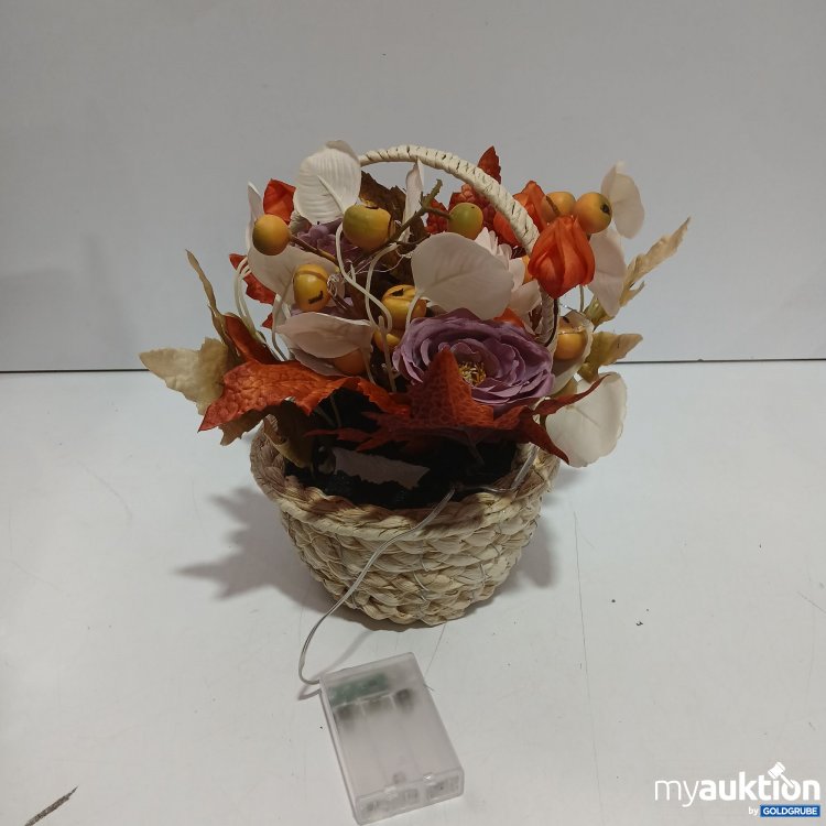 Artikel Nr. 955545: Herbstblumenkorb mit Batterien 