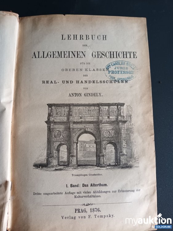Artikel Nr. 398546 Artikel Nr. 398546: Antikes (1876) Lehrbuch der Allgemeinen Geschichte
