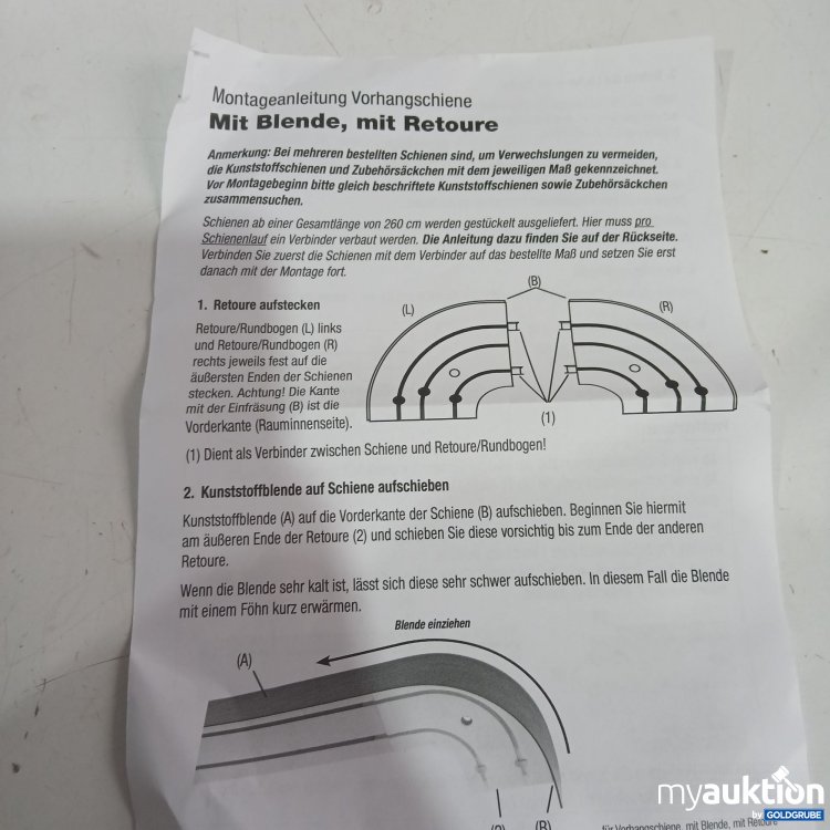 Artikel Nr. 524546: Garesa Vorhangschiene Kunststoff 