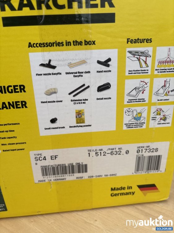 Artikel Nr. 921546: Kärcher SC 4 Dampfreiniger EasyFix
