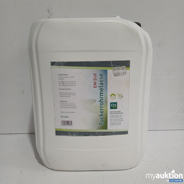 Artikel Nr. 981546: EM-Süd Zuckerrohrmelasse Einzelfuttermittel, 10L