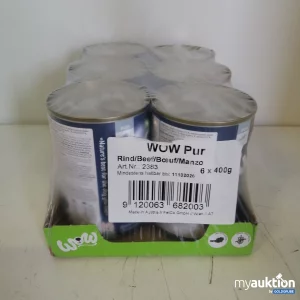 Auktion WOW Pur Rind Hundefutter 400 g