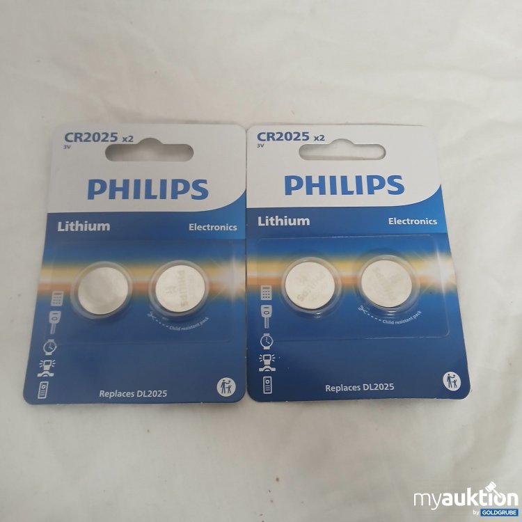 Artikel Nr. 361547 Artikel Nr. 361547: Philips CR2025 x2 x2er Pack