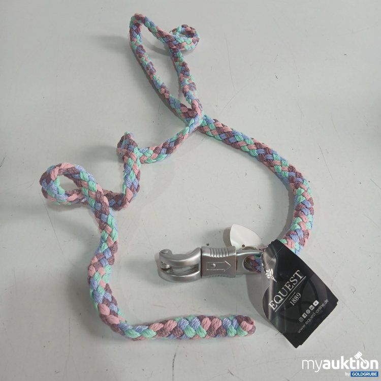 Artikel Nr. 444547: Equest Pferde Führstrick rosa, lila, blau, mint mit Panikhaken 