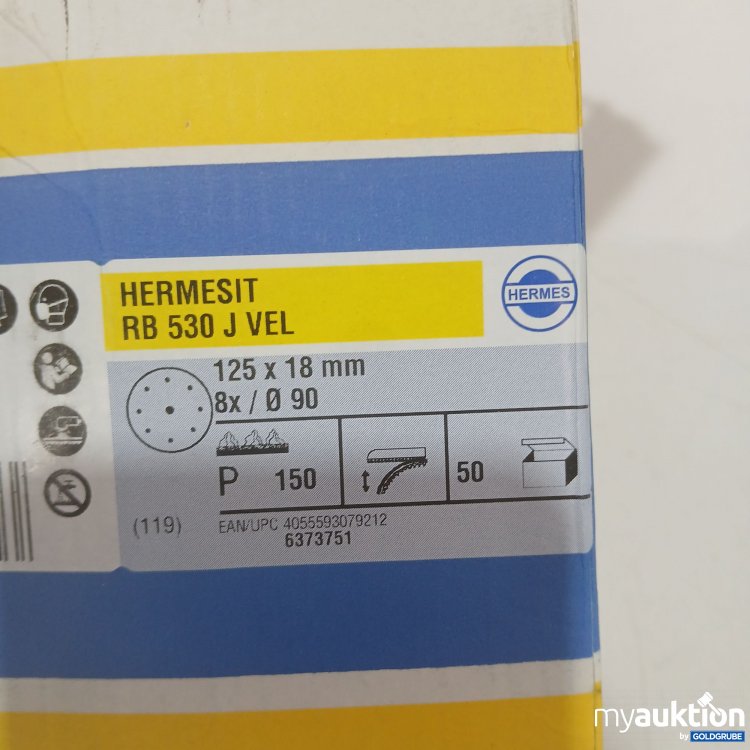Artikel Nr. 446547 Artikel Nr. 446547: Hermesit Schleifscheiben (RB 530 J VEL) Dm ca 125mm 50Stk
