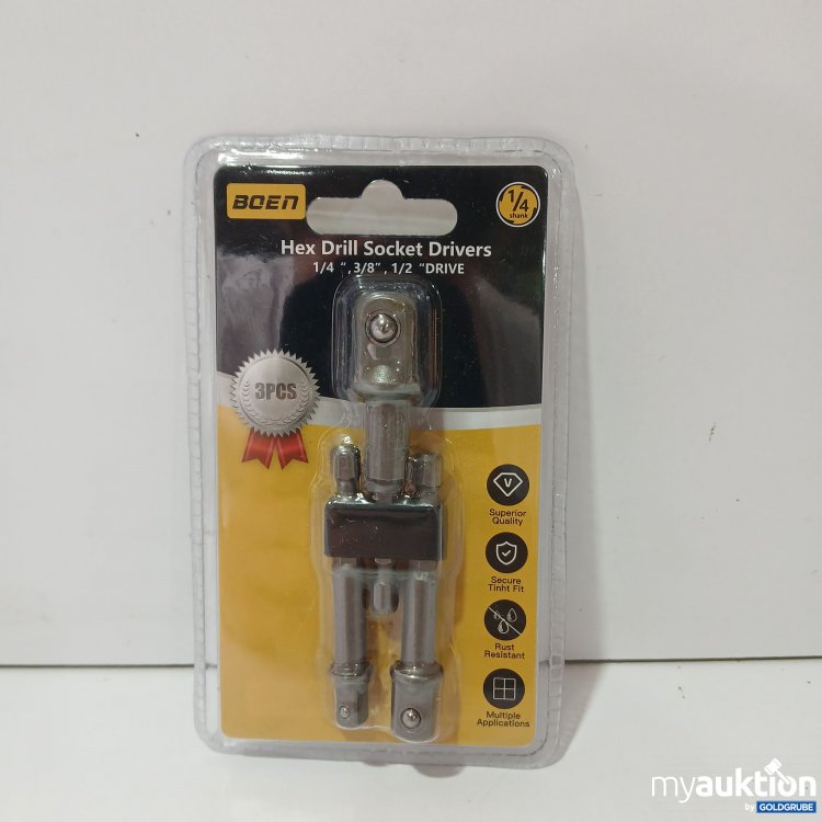 Artikel Nr. 849547 Artikel Nr. 849547: Boen Hex Drill Socket Drivers Stecknuss Adapter