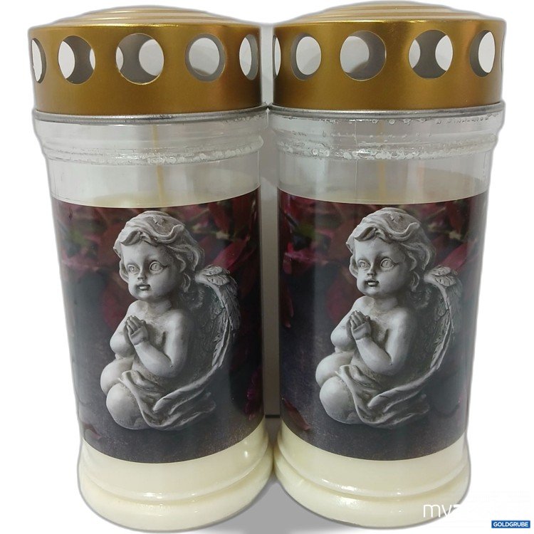 Artikel Nr. 920547: Grabkerze Engelsmotiv 2er Set