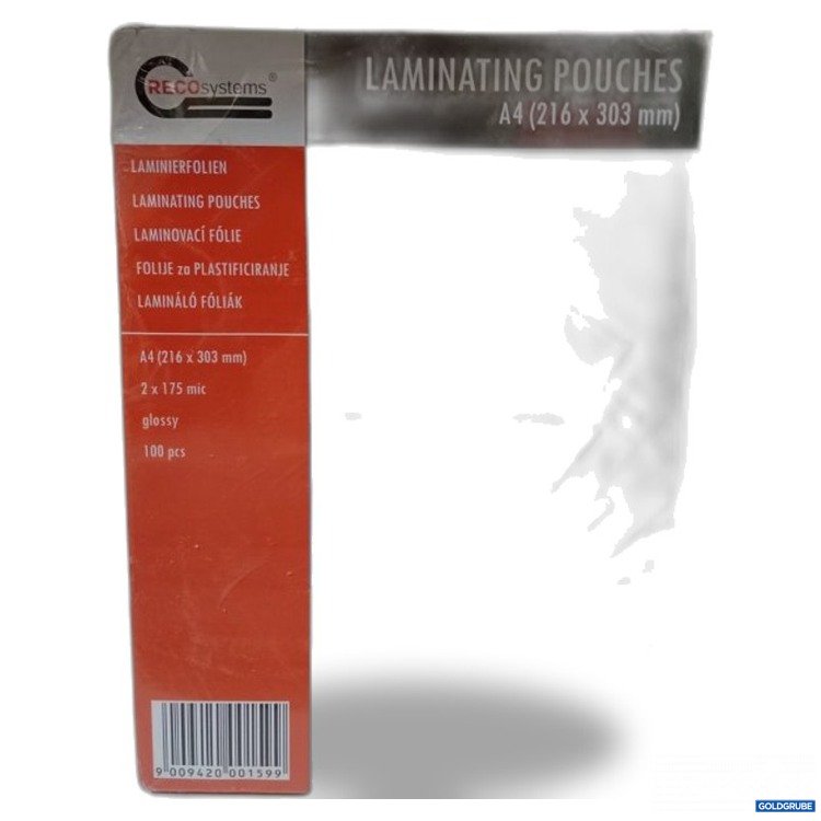 Artikel Nr. 471548 Artikel Nr. 471548: RECOsystems Laminierfolien A4 216 x 303 mm glossy 100 Stk.