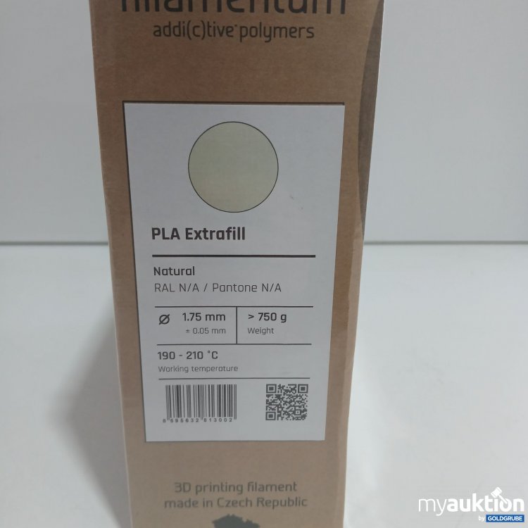 Artikel Nr. 813548 Artikel Nr. 813548: Fillamentum PLA Extrafill Natural 1.75mm 750g