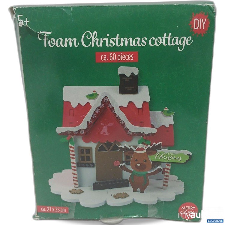 Artikel Nr. 916548: DIY Foam Christmas Cottage ca.21x23cm 60Teile