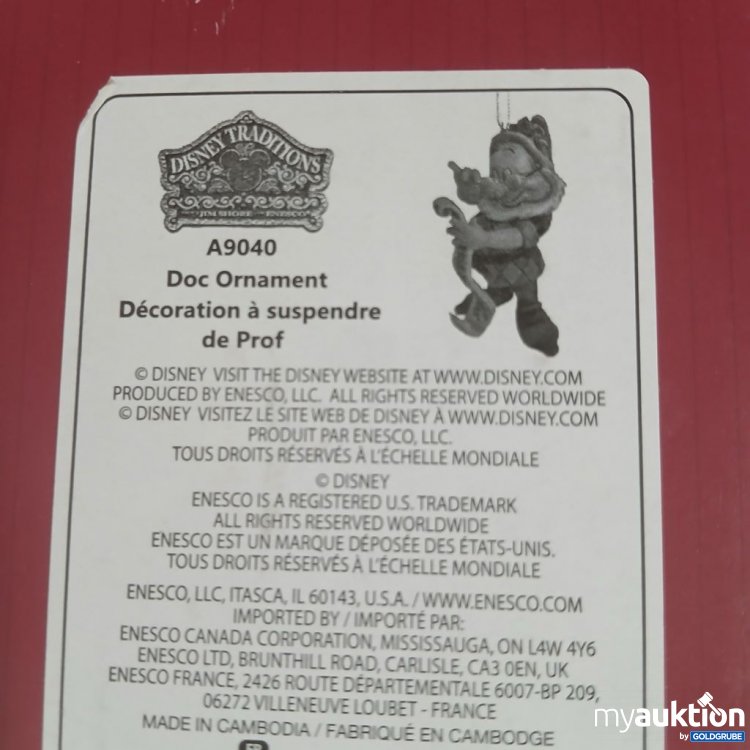 Artikel Nr. 922548 Artikel Nr. 922548: Disney Doc Ornament Zwerg mit Geschenk
