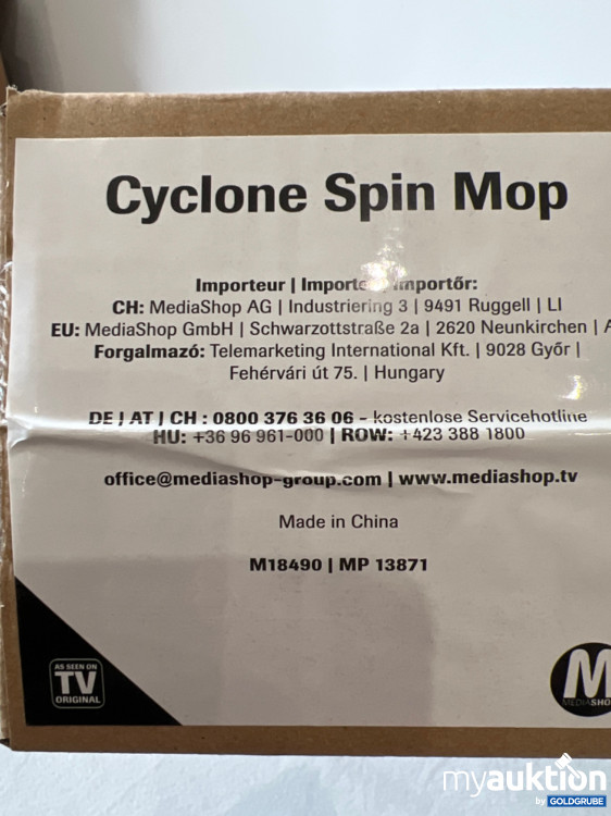 Artikel Nr. 186549 Artikel Nr. 186549: Cyclone Spin Mop bekannt aus Werbung und TV