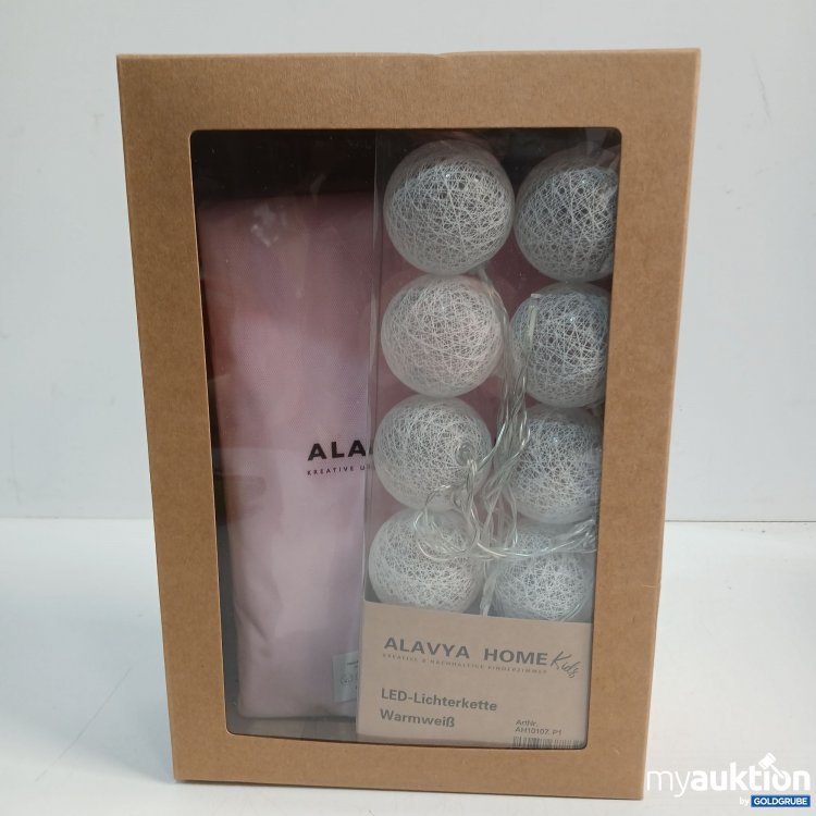 Artikel Nr. 441549: Alavya Home LED-Lichterkette und Hausbett Dekoset Rosa 150x350cm 