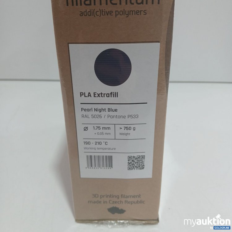 Artikel Nr. 813549 Artikel Nr. 813549: Fillamentum PLA Extrafill Pearl Night Blue 1.75mm 750g