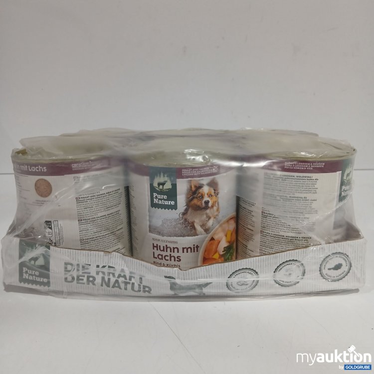 Artikel Nr. 894549: Pure Nature Hundefutter Adult Huhn & Lachs 6x800g