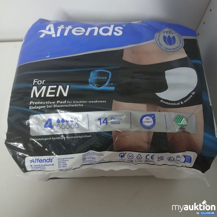 Artikel Nr. 918549: Attends For MEN Protective Pad 14 Stück