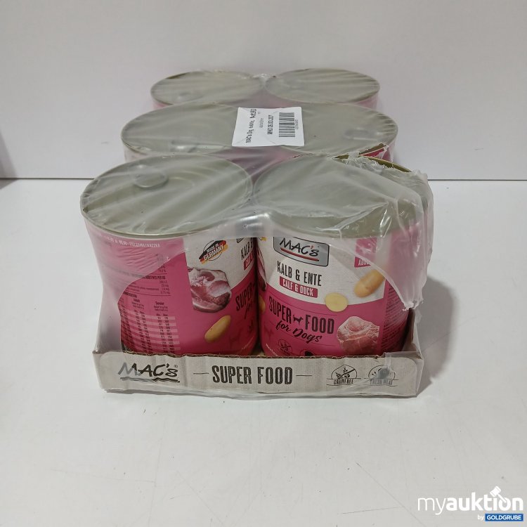 Artikel Nr. 954549: MAC'S Super Food für Hunde Adult 6 x 800g Kalb  