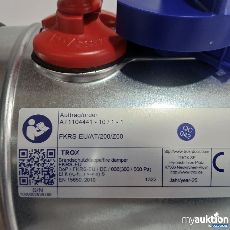Artikel Nr. 524550: Trox Brandschutzklappe FKRS-EU/AT/200/Z00 