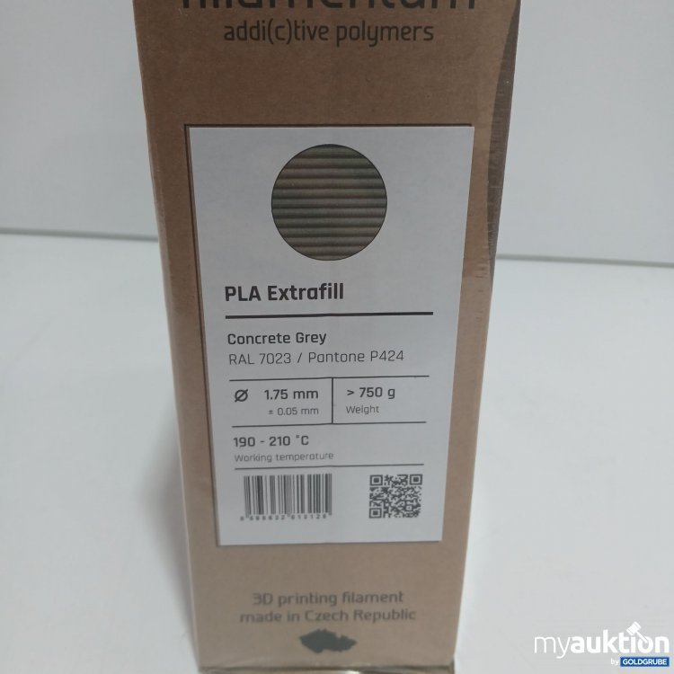 Artikel Nr. 813550 Artikel Nr. 813550: Fillamentum PLA Extrafill Concrete Grey 1.75mm 750g