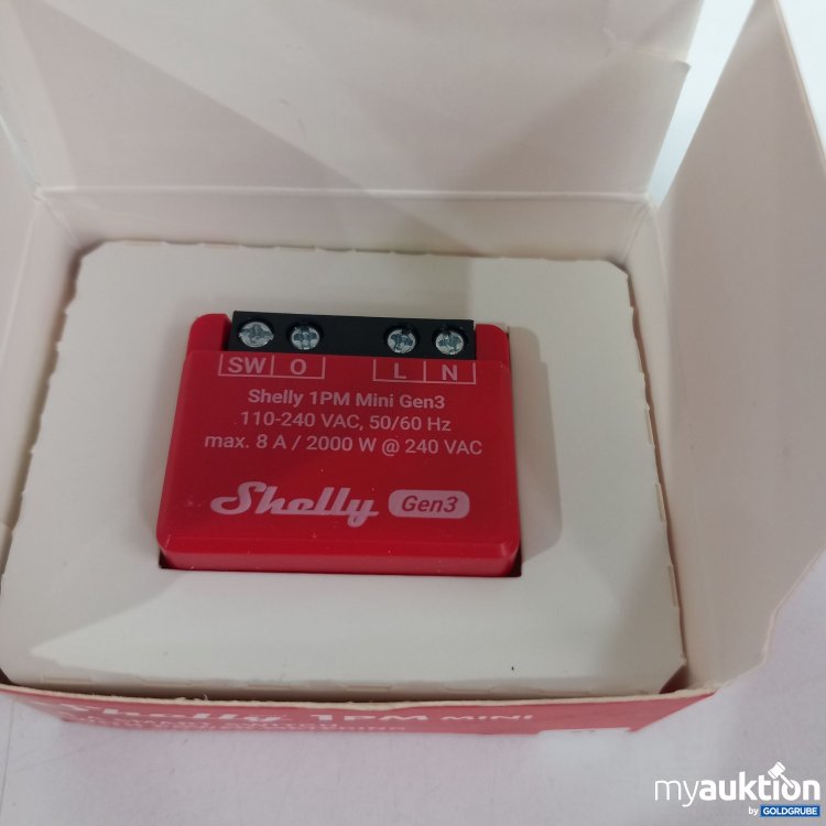 Artikel Nr. 821550 Artikel Nr. 821550: Shelly 1PM Mini Gen3, 8A Smart Switch