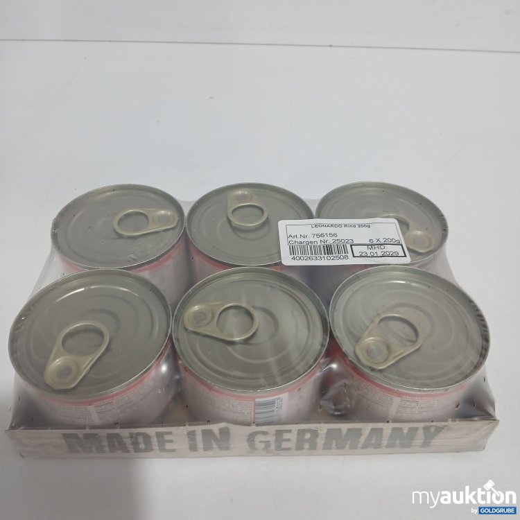 Artikel Nr. 834550 Artikel Nr. 834550: Leonardo Katzenfutter Rind 6x200g