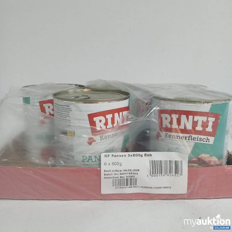 Artikel Nr. 852550: Rinti Kennerfleisch Hundefutter 5x800g