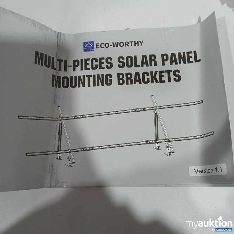Artikel Nr. 878550: Eco Worthy Multi-Pieces Solar Panel Mounting Brackets Version 1.1 