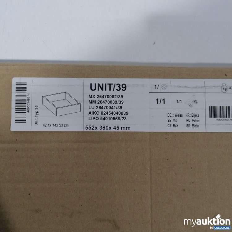 Artikel Nr. 889550: Unit 39 Regal 552,380,45mm Paket 1/1 
