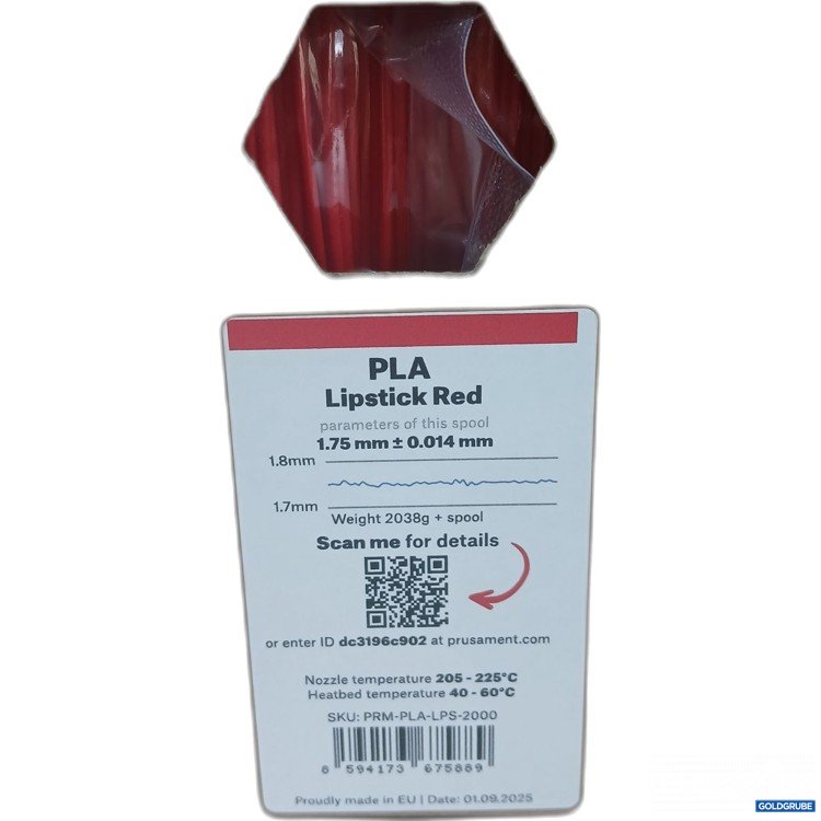 Artikel Nr. 972550: Prusament PLA Lipstick Red 1,75mm 2038g 