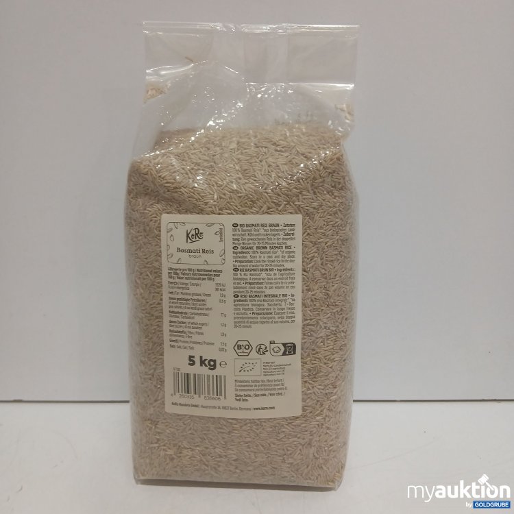 Artikel Nr. 998550 Artikel Nr. 998550: KoRo Basmati-Reis braun 5kg