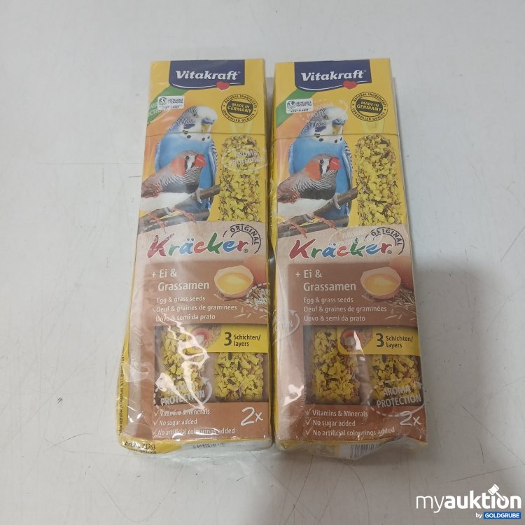 Artikel Nr. 469551: Vitakraft Kräcker Vogel Snacks Ei & Grassamen 2x