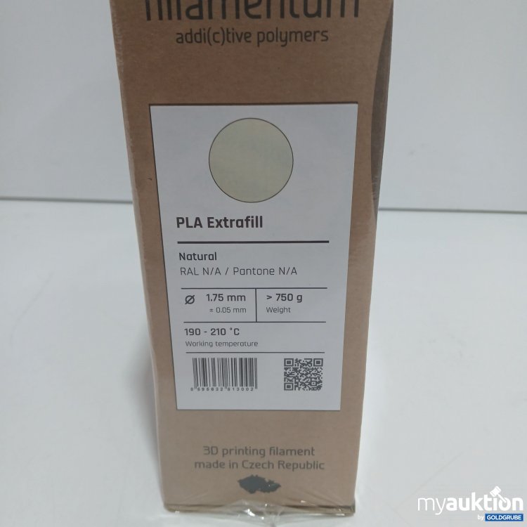 Artikel Nr. 813551 Artikel Nr. 813551: Fillamentum PLA Extrafill Natural 1.75mm 750g