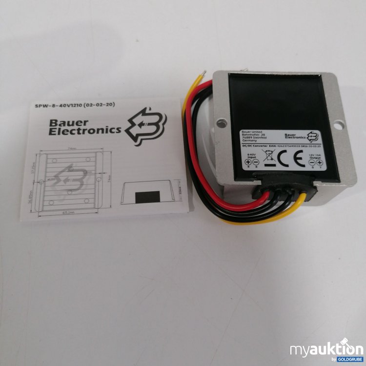 Artikel Nr. 827551 Artikel Nr. 827551: Bauer Elektronics SPW-8-40V1210 Converter