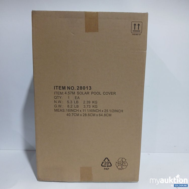 Artikel Nr. 874551 Artikel Nr. 874551: Intex Solar Pool Cover 4.57M