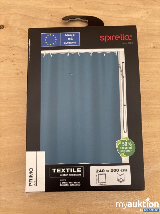 Artikel Nr. 921551: Spirella Primo Duschvorhang textile water-resistant 240 x 200 cm