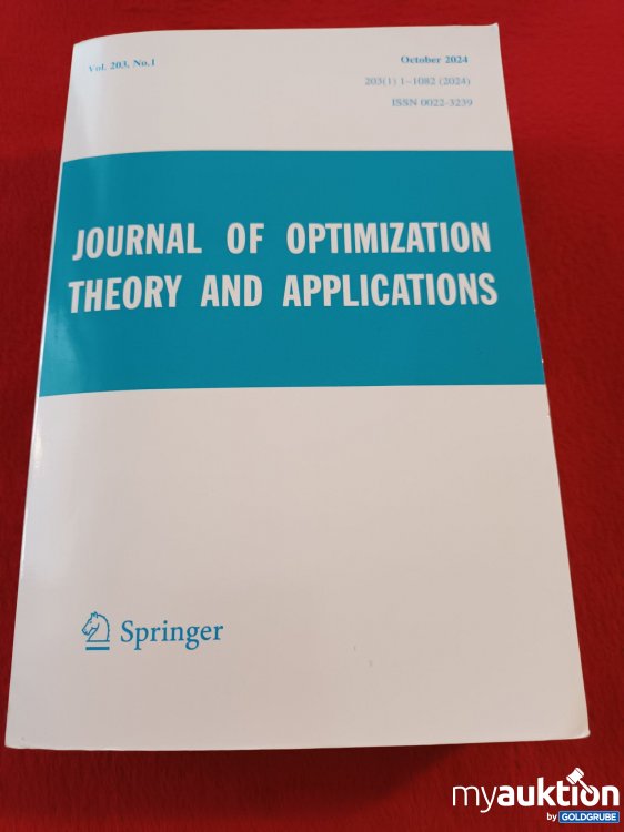 Artikel Nr. 940551 Artikel Nr. 940551: Journal of Optimization Theory and Applications