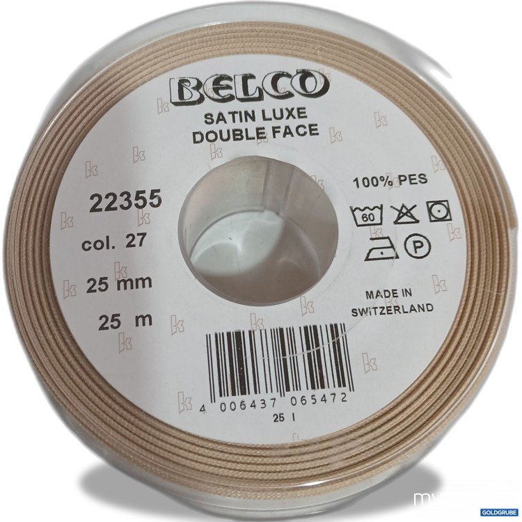 Artikel Nr. 977551 Artikel Nr. 977551: Belco Satin Luxe Double Face 25mm 25m Col. 27