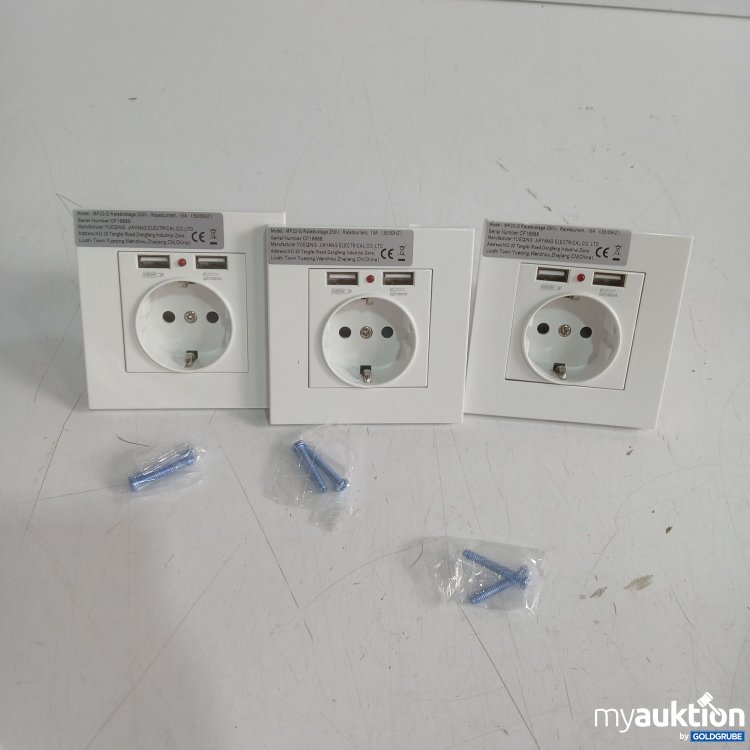 Artikel Nr. 989551 Artikel Nr. 989551: Steckdosen mit USB Anschluss 3er Set