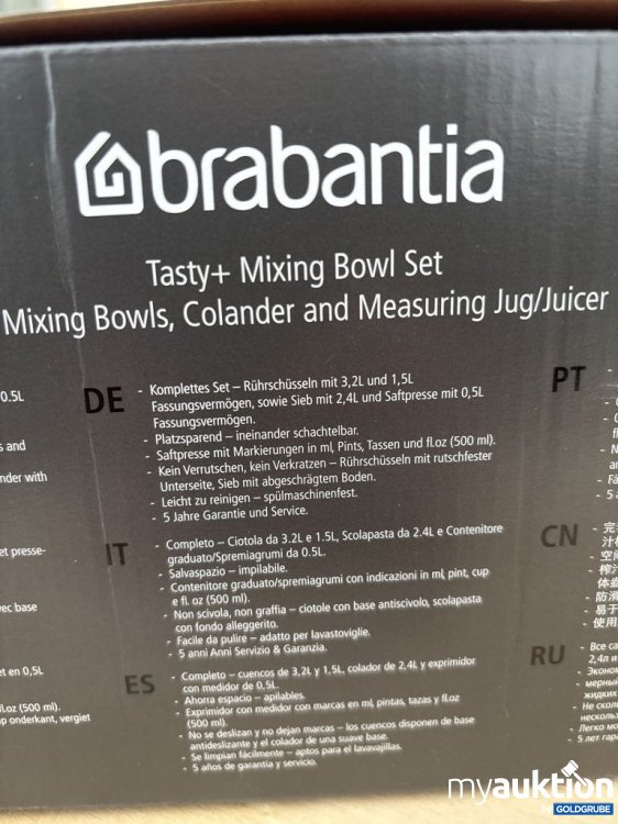 Artikel Nr. 921552: brabantia Tasty+ Mixing Bowl Set 4-teilig 3.2l