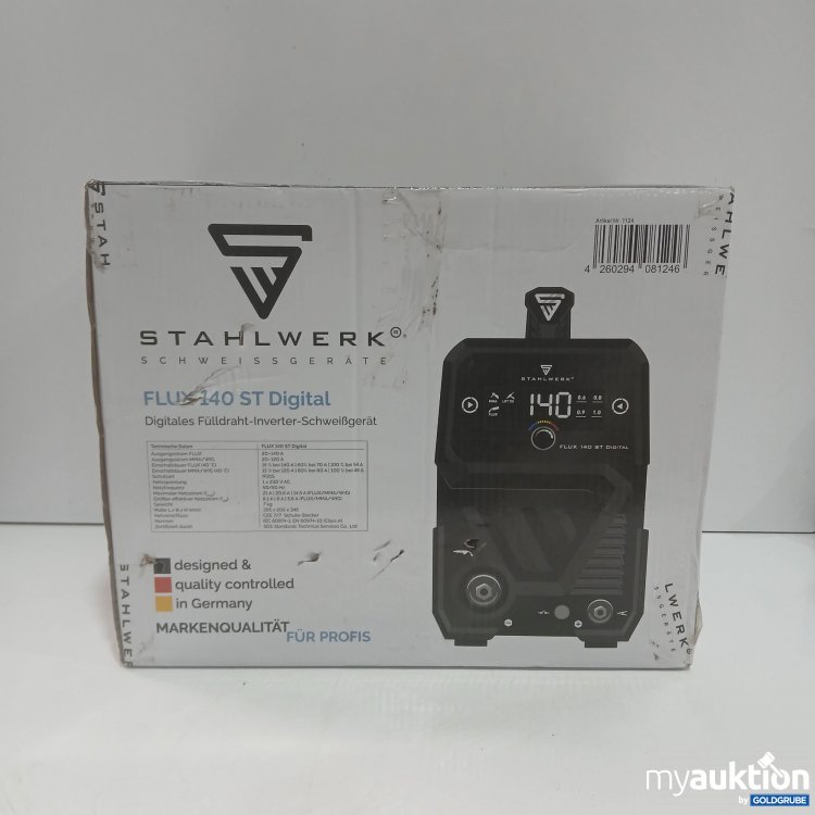 Artikel Nr. 887553 Artikel Nr. 887553: Stahlwerk Schweissgeräte FLUX 140 ST Digital 1124
