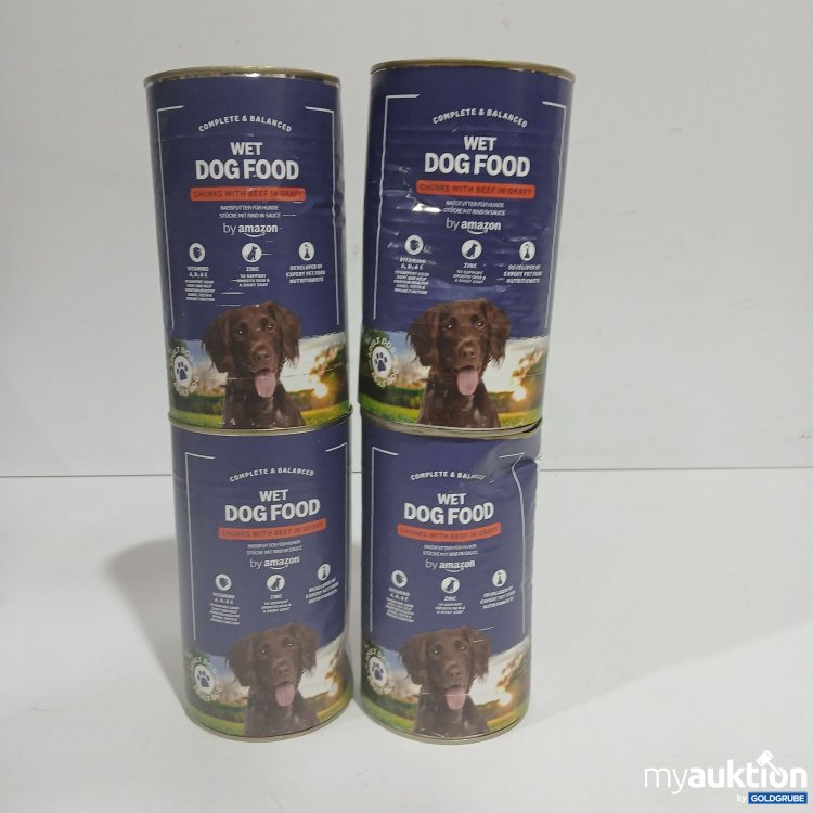 Artikel Nr. 894553: Amazon Wet dog Food Chunks with Beef in Gravy je 1,24kg 