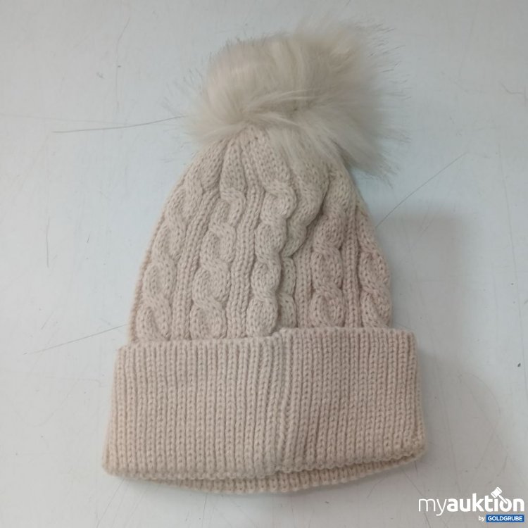 Artikel Nr. 939553 Artikel Nr. 939553: Beige Strickmütze mit Pompon