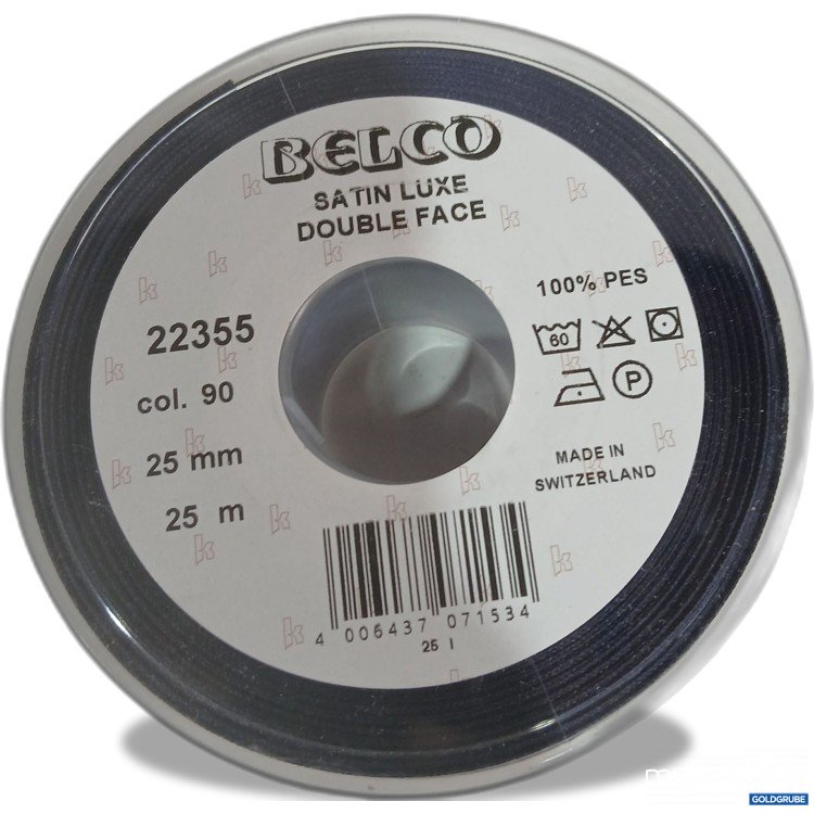 Artikel Nr. 977553 Artikel Nr. 977553: Belco Satin Luxe Double Face 25mm 25m Col. 90