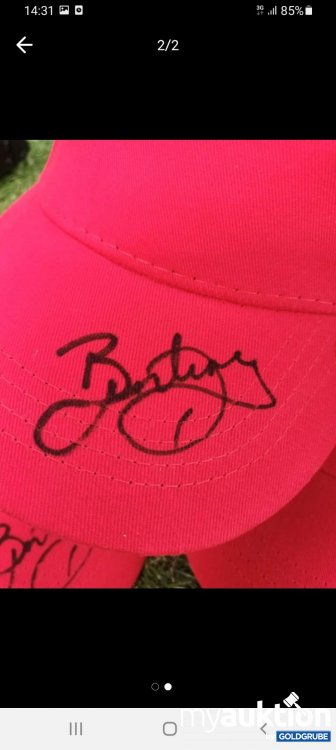 Artikel Nr. 398554: 1 Neue Rote Kappe Signiert Stephen Bunting 