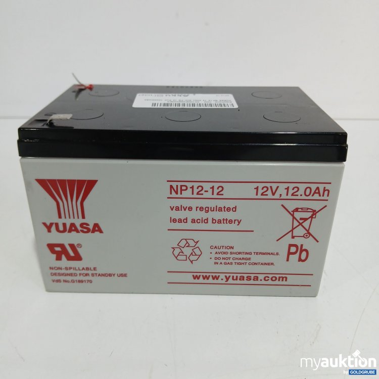 Artikel Nr. 843554 Artikel Nr. 843554: Yuasa Batterie NP 12-12 12Volt 12000mAh