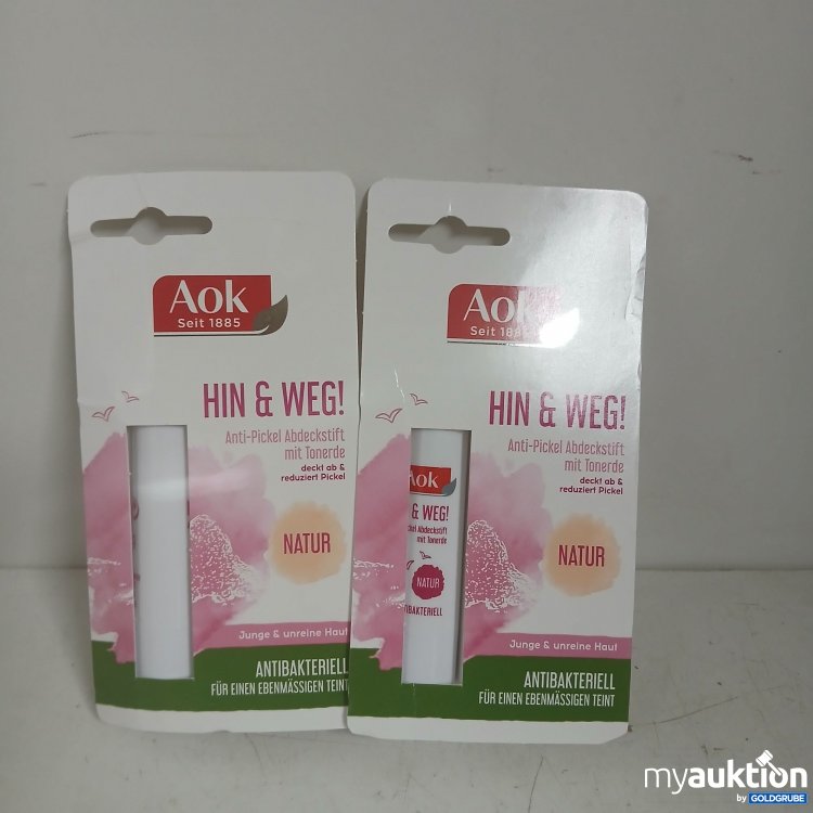 Artikel Nr. 875554: Aok Anti-Pickel Abdeckstift mit Tonerde 2x3,2g