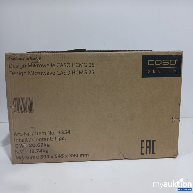 Artikel Nr. 885554: Casa Design Mikrowelle CASO HCMG25 